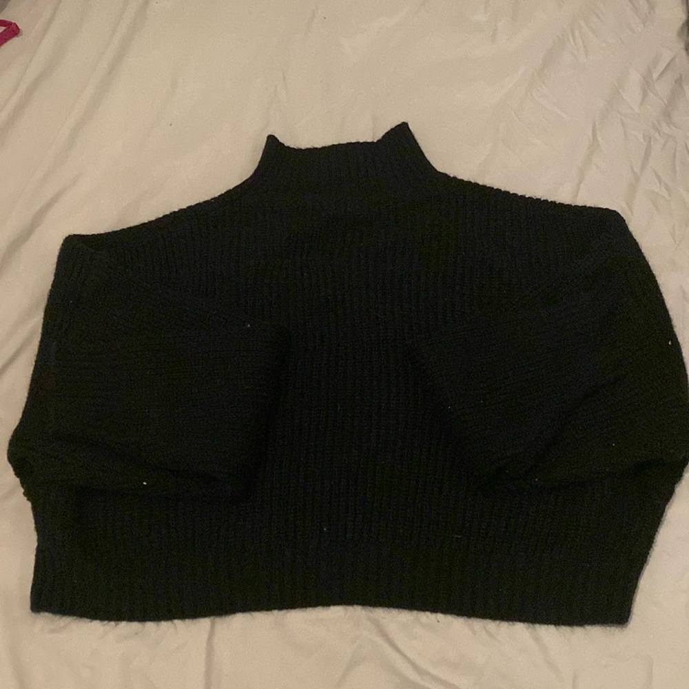 Crop turtleneck